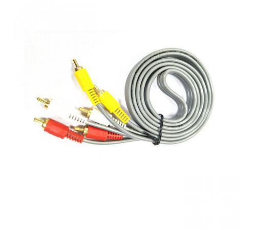 КАБЕЛЬ 3XRCA 1.5M GRAY