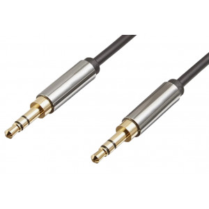 Кабель AUX 3.5mm papa to 3.5mm papa 1.5m LUX