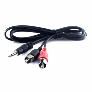 Кабель AUX 3.5mm papa to RCAx2 papa 1.5m LUX