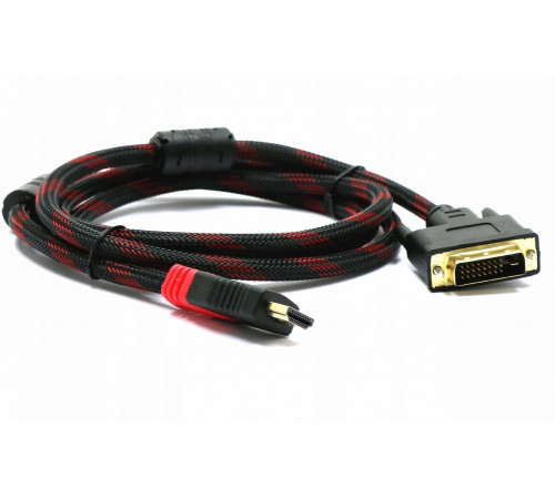 Кабель DVI - HDMI RED 1.5м Кабель DVI - HDMI RED 1.5м