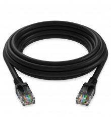 КАБЕЛЬ LAN 5М (PATCH CORDS) BlACK METAL