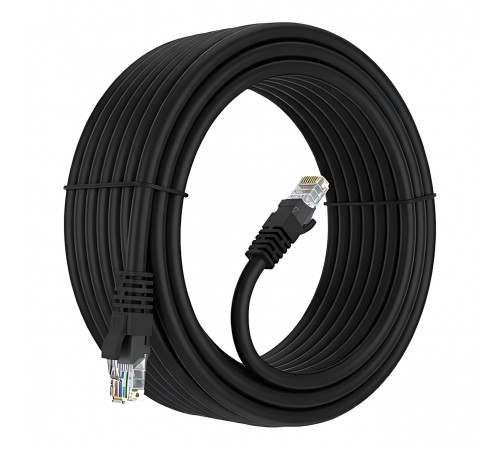 КАБЕЛЬ LAN 20М (PATCH CORDS) BlACK METAL