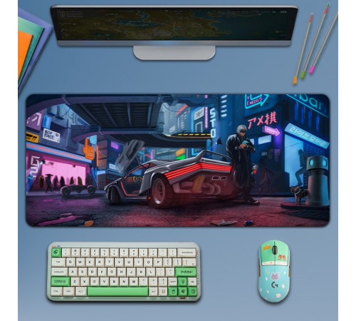 Коврик для мышки большой 900x400x2mm CYBERPUNK