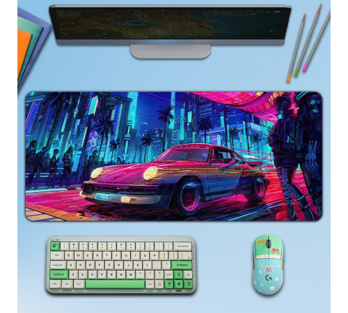 Коврик для мышки большой 900x400x2mm CYBERPUNK