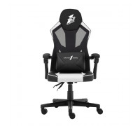 Кресло игровое 1ST PLAYER BLACK SIR P01 BLACK-WHITE