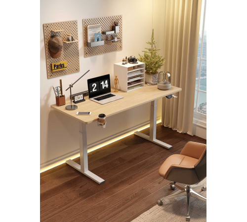 Стол игровой CYBER Y201 1200x600мм с подъемным механизмом (720-1160мм) BEIGE WHITE