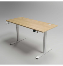 Стол игровой CYBER Y201 1200x600мм с подъемным механизмом (720-1160мм) BEIGE WHITE