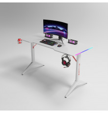 Стол игровой CYBER D2208 RGB WHITE