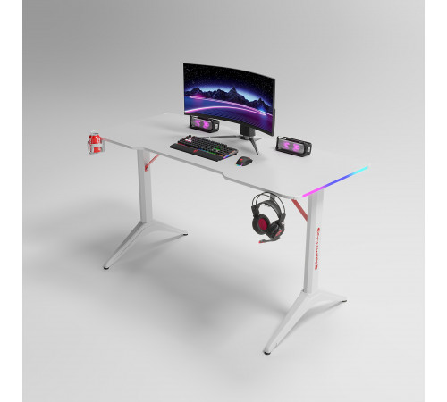 Стол игровой CYBER D2208 RGB WHITE Стол игровой CYBER D2208 RGB WHITE