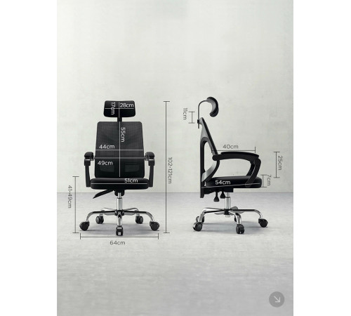 Кресло офисное HBADA HDNY164BM BLACK