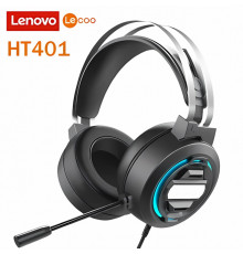 Наушники проводные ПК Lecoo HT401 USB LED