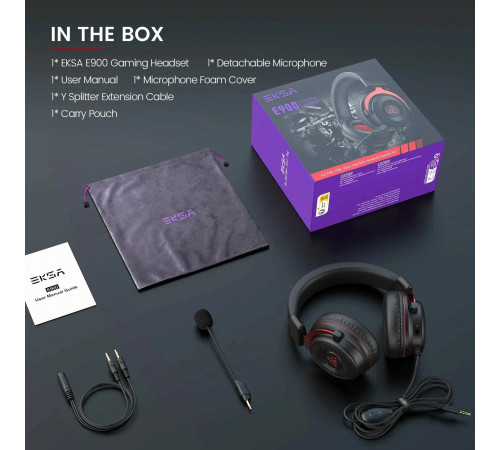 Наушники ПК проводные EKSA E900