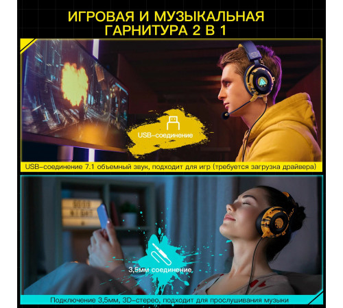 Наушники ПК проводные EKSA E900 PRO