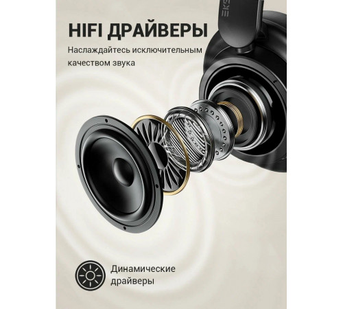 Наушники беспроводные полноразмерные EKSA V16