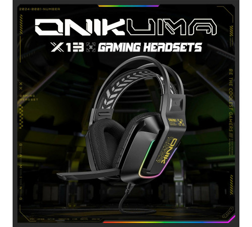 Наушники ПК проводные Onikuma X13 (3.5mm) black