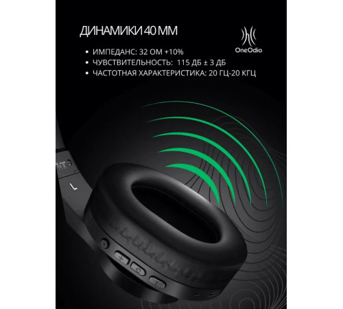Наушники беспроводные полноразмерные OneOdio JS18