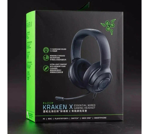 Наушники ПК проводные Razer Kraken X 3.5mm