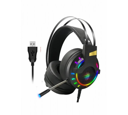 Наушники проводные ПК TUNER SUPER BASS K3 USB LED Наушники проводные ПК TUNER SUPER BASS K3 USB LED