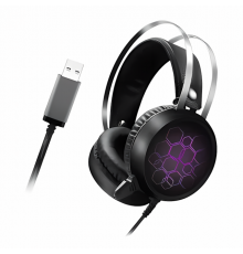 Наушники проводные ПК TUNER SUPER BASS X1 USB LED