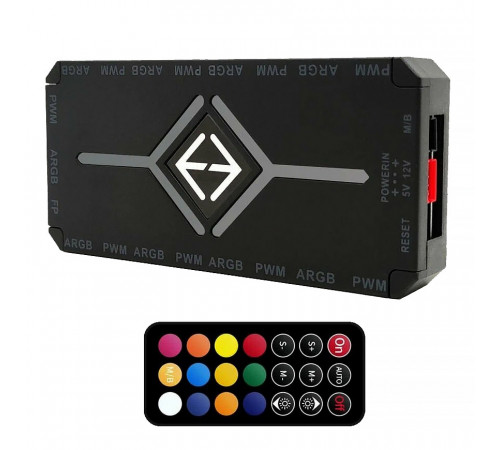 Контроллер ARGB PWM Snowman 9 port с пультом