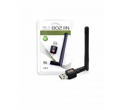 Адаптер Wi-Fi свисток USB 2.0 WIRELESS 802.IIN со съемной антенной Адаптер Wi-Fi свисток USB 2.0 WIRELESS 802.IIN со съемной антенной