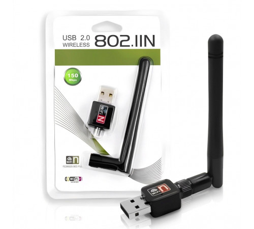 Адаптер Wi-Fi свисток USB 2.0 WIRELESS 802.IIN со съемной антенной
