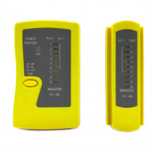 Тестер для LAN кабеля RJ45, RJ11 Yellow