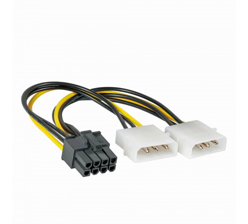 Переходник БП 2xMolex to 8pin 15см Переходник БП 2xMolex to 8pin 15см