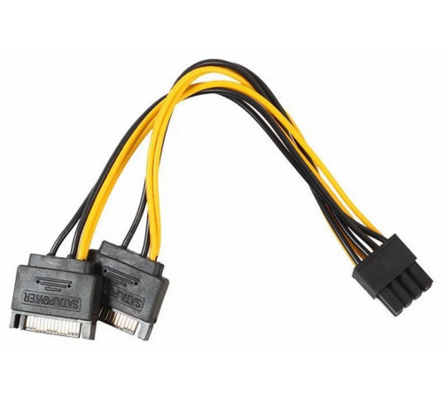Переходник БП 2xSata Power to 8pin 15см Переходник БП 2xSata Power to 8pin 15см