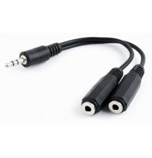 Переходник разветвитель аудио mobile 3.5mm papa to PC 2x3.5mm mama