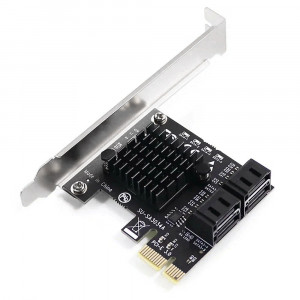 Адаптер PCI-E to 4xSATA DATA