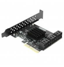 Адаптер PCI-E to 6xSATA DATA
