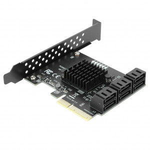 Адаптер PCI-E to 6xSATA DATA