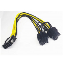 Переходник БП 8pin to 2x8pin 15см