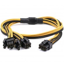 Переходник 6pin (папа) to 2х8pin (папа) 50см