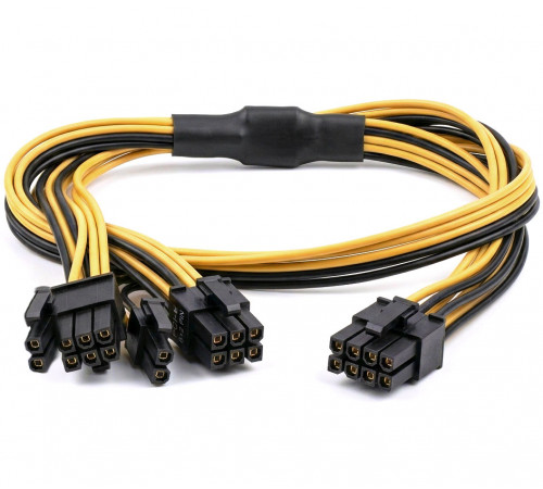 Переходник 6pin (папа) to 2х8pin (папа) 50см