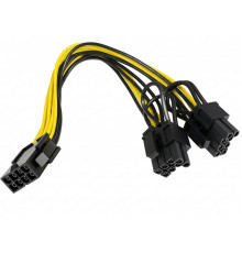 Переходник БП 8pin to 2x8pin(6+2) 15см