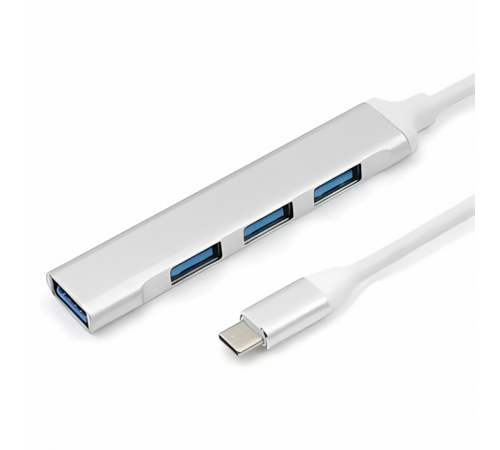 Переходник ПК USB3.0 HUB TYPE-C SILVER