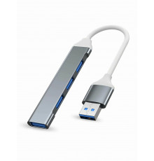 Переходник ПК USB3.0 HUB USB SILVER