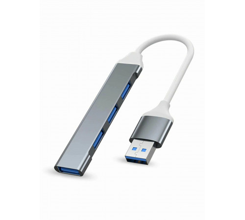 Переходник ПК USB3.0 HUB USB SILVER