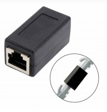 Переходник соединитель LAN RJ45 Black