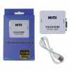 Переходник конвертер Mini с VGA на HDMI 1080p (белый)