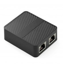 Сетевой коммутатор (свитч) LAN RJ45 Network Splitter Adapter 1 to 2 | 1000mb/s | black