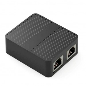 Сетевой коммутатор (свитч) LAN RJ45 Network Splitter Adapter 1 to 2 | 1000mb/s | black