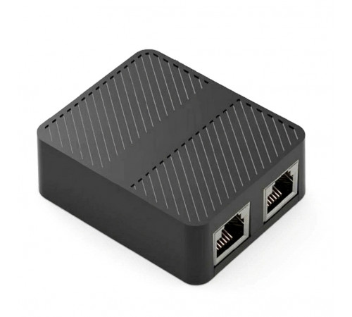 Сетевой коммутатор (свитч) LAN RJ45 Network Splitter Adapter 1 to 2 | 1000mb/s | black