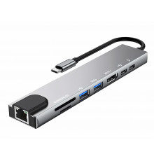 Переходник ПК TYPE-C TO HDTV 8in1 100mb