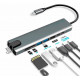 Переходник ПК TYPE-C TO HDTV 8in1 100mb