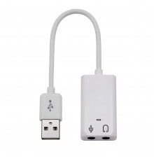 Переходник USB to AUDIO 3.5mm внешняя звуковая карта