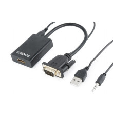 Переходник VGA-HDMI Digital + AUDIO