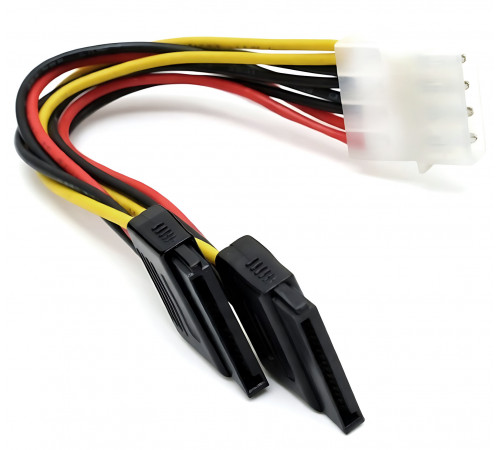 Переходник БП Molex to 2xSATA POWER 15см